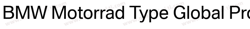 BMW Motorrad Type Global Pro Bold I字体转换